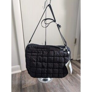 NWT Valentino Orlandi Medium Quilted Crossbody Bag Black NEW $199 MSRP